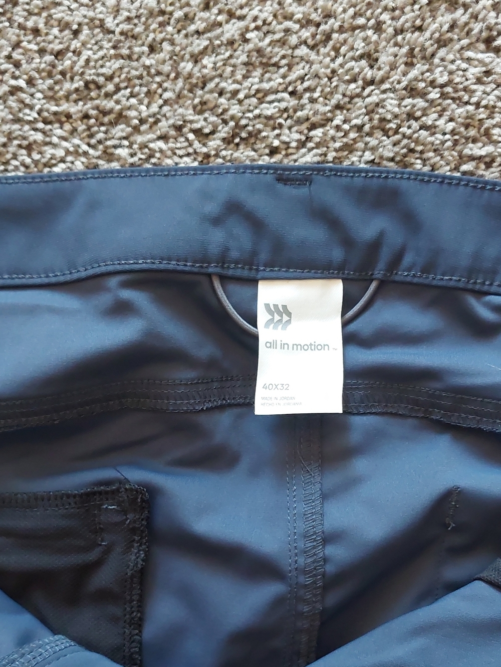 all in motion Navy Athletic Shorts with Interior Mesh